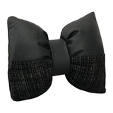 Maxbell Bow Pillow for Couch Car Backrest Cushion Aesthetic for Bedroom Couch Office Black