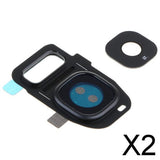 Maxbell 2xRear Camera Lens Replacement for Samsung Galaxy S7 Edge S7 G930/S7 black