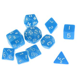 Maxbell Multi-sided Dice D&D Dice Game Polyhedral Dice D4-D30 for Table Game blue