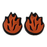 Maxbell 2x2 Piece Silicone Flame Tennis Racket Shock Absorber Shockproof Damper Orange