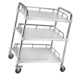Maxbell Mobile Lab Utility Cart with 4 Brake Casters 45x35x86cm for Snack Bar Sturdy