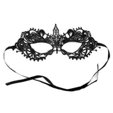 Maxbell Women Black Sexy Venetian Masquerade Pointed Eye Mask Lace Party Fancy Dress