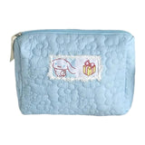 Maxbell Travel Makeup Bag Zipper Large Capacity Toiletry Bag for Friends Girls Women M Blue