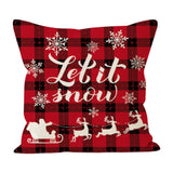 Maxbell Christmas Pillow Cover Zippered 18x18 Pillow Case for Living Room Xmas Decor