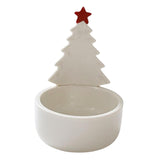 Maxbell Christmas Tealight Holder Candle Tray for Seasonal Table Centerpiece Festive Red Star