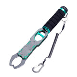 Maxbell Fishing Plier Fishing Gear Freshwater Non Slip Handle Saltwater Fish Gripper Silver Gray