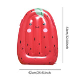 Maxbell Inflatable Pool Float for Children Fruit Pattern Float Board for Summer Lake Red