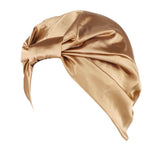 Maxbell Womens Silky Beanie Hat Hair Loss Chemo Cap Turban Sleep Cap Khaki