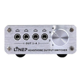 Maxbell 4 Input 4 Output Headphone 3.5mm MP3 Audio Signal Switcher Digital Multi-CH - Aladdin Shoppers