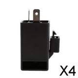 Maxbell 4x6-12V 2-Pin Indicator Electronic Turn Signal Flasher Relay for Motorcycle