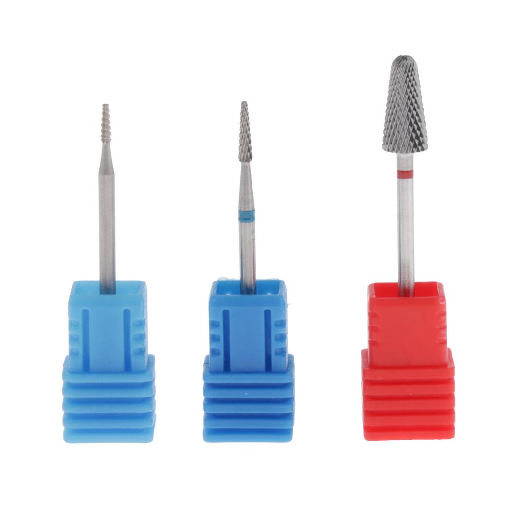 Maxbell Maxbell 3x Nail Art Drill Bit Set Salon Manicure Sanding Bit Polishing Grinding Head