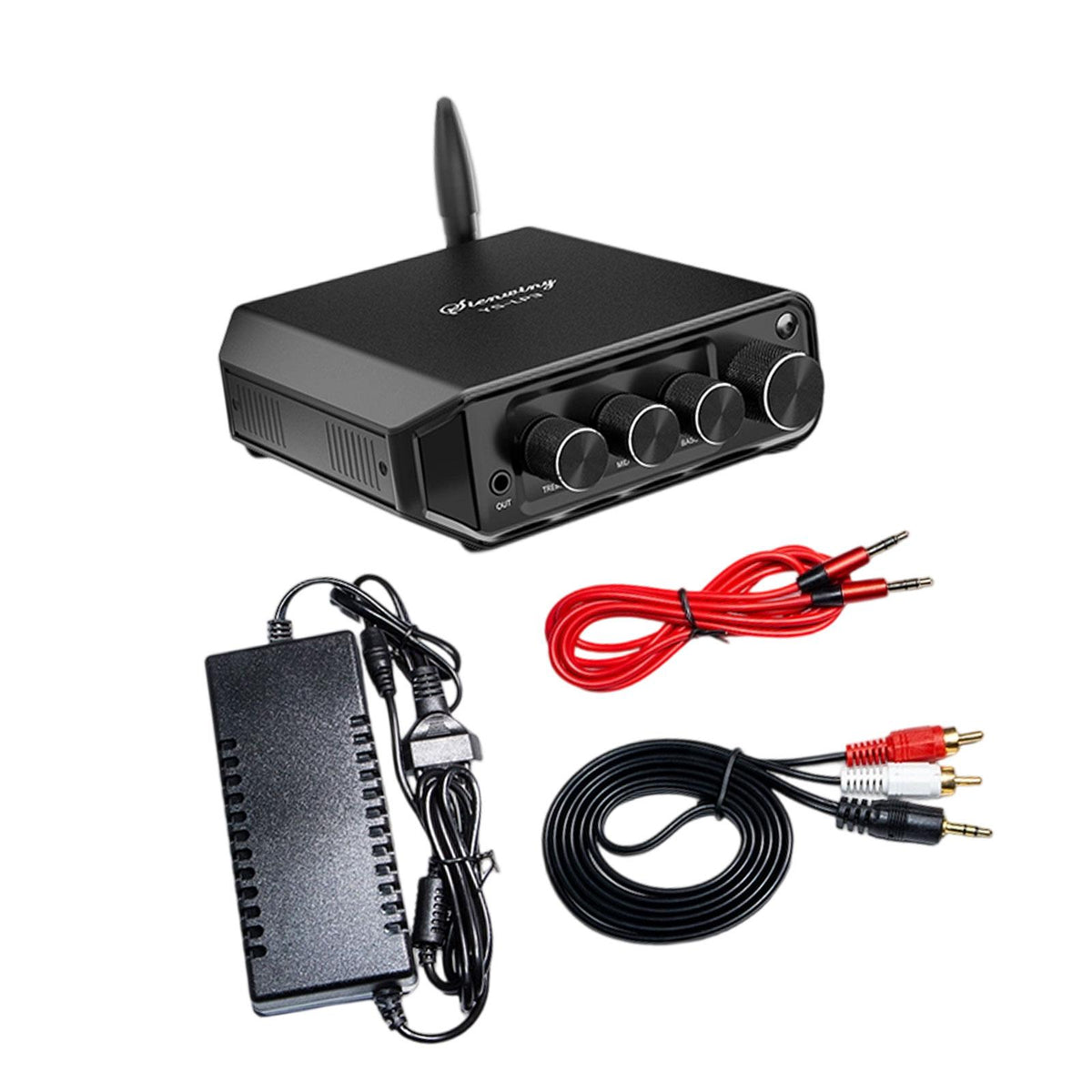 Maxbell Power Amplifier USA Plug Audio Amp for Indoor Outdoor Bedroom Computer Audio