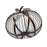 Maxbell Iron Pumpkin Thanksgiving Festival Garden Table Centerpiece Desktop Ornament 21cmx18cm
