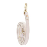 Adjustable Cow Leather Shoulder Bag Strap Crossbody Bags Replacement White