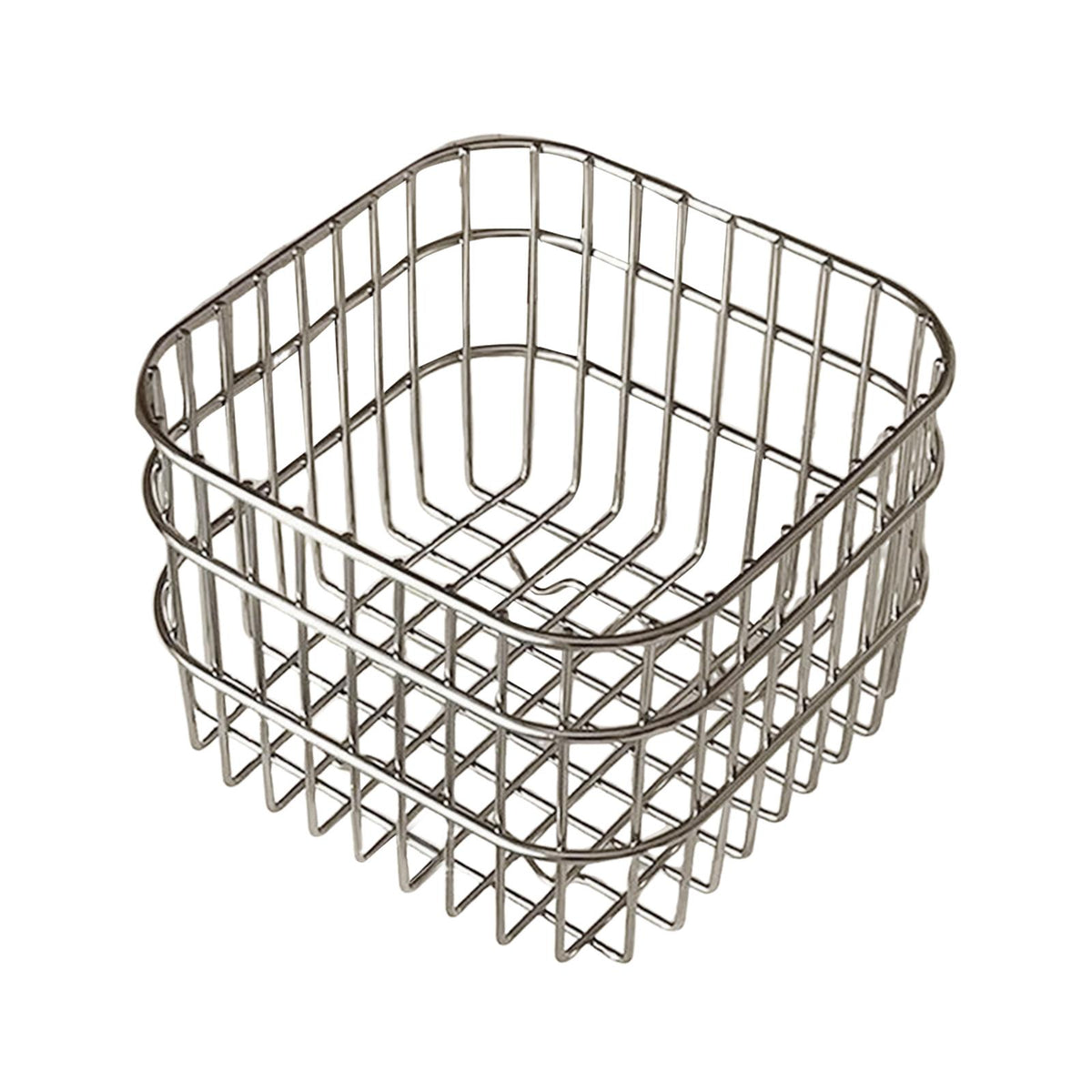 Maxbell Wire Mesh Basket Practical Decorative Organizer for Laundry Room Living Room 13x13x10cm