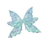Maxbell Butterfly Wings for Women Gliiter Carnival Theme Party Butterfly Fairy Wings S Blue