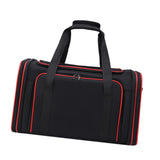 Maxbell Cat Carrier Bag Shoulder Bag Puppy Carrier for Traveling Camping Outdoor Use Black Red
