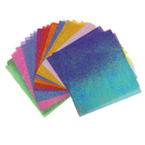 Maxbell 100 PCS Colored Pearl Paper Handmade DIY Folding Craft Paper