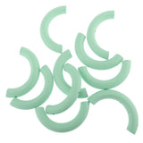 Maxbell 10 Pieces Colored Three-Hole Wood Ring Teether for Baby Teether Toys  Green