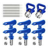 6x Reversible Airless Paint Sprayer Nozzle Tips Precise Nozzle for Buildings with Filter Net