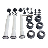 Maxbell Gas Can Spout Replacement with Drill White Flexible Flexible Pour Nozzle 3 Set