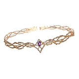 King Crown for Men Lightweight Medieval Headpiece for Prom Halloween Parties gold and violet