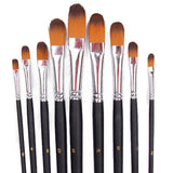 Maxbell Maxbell 9 pieces acrylic oil watercolors painting brushes set