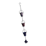 Maxbell Small Buckets Rain Chain for Gutters Butterfly Decor for Garden Outside Yard