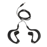 Maxbell 8x3.5mm Earhook Sport Waterproof Earphone Headphone for iPod MP3 Player Black