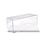 Maxbell Clear Acrylic Display Case for 1:43 Model Cars Protection for Arts Car Model white 16.3x7.3x8.5CM