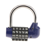 Maxbell 4 Pieces Letters Combination Lock Resettable Padlock for Toolboxes Suitcases
