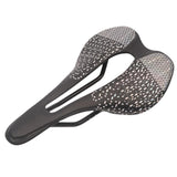 Maxbell Road Bike Saddle Seat 3D for Road Bikes, Mountain Bikes Ergonomic Hollow Out Black Silver