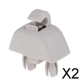 Maxbell 2xSun Visor Clip Hook Holder for Audi A1 A3 A4 A5 Q3 Q5 2013 2014 2015 Gray 3