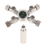 Maxbell Maxbell Aquarium Carbon Dioxide Multi Way CO2 Splitter Regulator Check Valve 4 Way