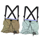 Maxbell Fruit Picking Bag Pouch Canvas Garden Storage Pouch for Orchard Outdoor Pear khaki and blue gray