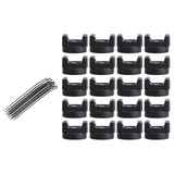 Maxbell Mount Nylon Cable Ties Self Locking Sturdy Tie Wraps for Office Home Machine 20pcs