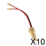 Maxbell 10x12V-24V Car Truck Digital Water Temp Temperature Sensor Head Plug 10mm OD