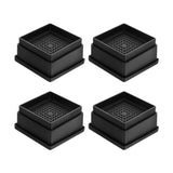Maxbell 4Pcs Bed Risers Anti Scratch Heavy Duty Couch Raisers for Couch Sofa Cabinet 1 inch Square