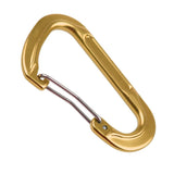 Maxbell Maxbell Aluminum Alloy D-Shape Outdoor Hiking Camping Carabiner Bottle Bag Keyring Hanging Snap Carabiner - Gold