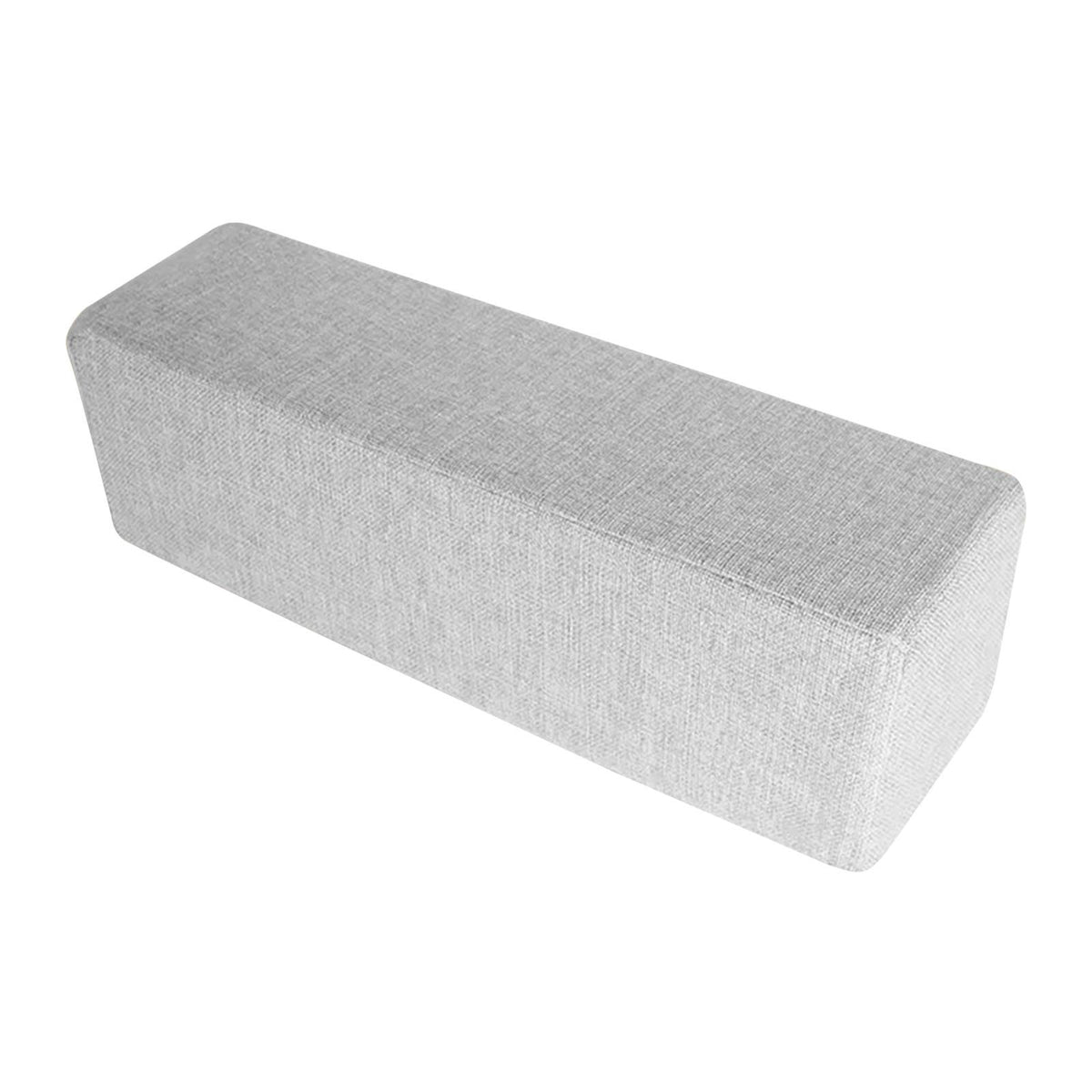 Maxbell Sofa Arm Rest Pillow Creative Waist Backrest Cushion for Reading Bed Sitting Light Grey