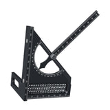 Maxbell 3D Multi Angle Measuring Ruler Measurement for Carpenters Office Enthusiasts Black