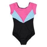 Maxbell Girl's Gymnastics Leotards Sleeved Ballet Dance Athletic Bodysuit 6(5-6Y)