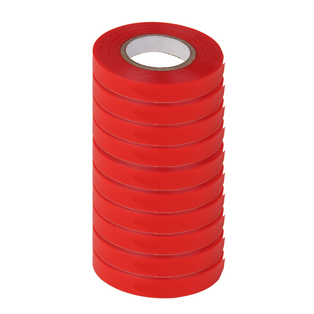 Maxbell Maxbell 10 Rolls Red Sturdy Stretch Tie Tape 82ft Plant Garden Greenhouse