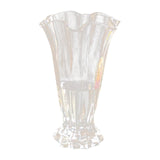 Maxbell Petals Glass Vase Portable Plant Flower Container for Cafe Dining Room Decor Clear