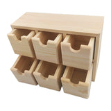 Maxbell Small Drawer Storage Box Wooden Desk Organizer for Bedroom Vanity Countertop