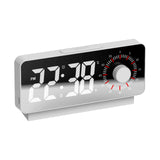 Maxbell Maxbell Digital Alarm Clock Modern Large Display LED Clock for Bedroom white and red Light