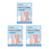 Maxbell 3 Pieces Foot Peel Mask Refreshing for Dry Foot for Women Men Gift Foot Care Goat Milk