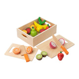 Maxbell Cutting Play Pretend Food Kitchen Accessories for Boy Girl Ages 3+ Years Old
