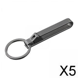 Maxbell 5xBelt Clip Key Holder Detachable Keyring Key Belt Clip Buckle for Purse Pants with 30mm keyring
