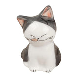 Maxbell 3xPorcelain Cute Cat Sculpture Statue Home Office Desktop Cabinet Decoration 4.5x6.8cm C